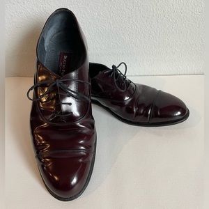 Duccio Papini Men’s Burgundy Italian Leather Dress Shoes